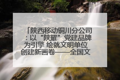陕西移动铜川分公司：以“陕耀”党建品牌为引擎 绘就文明单位创建新画卷——全国文明单位创建纪实