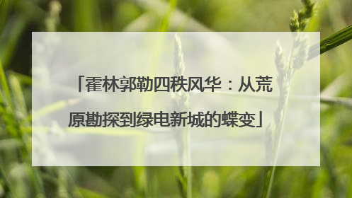 霍林郭勒四秩风华：从荒原勘探到绿电新城的蝶变