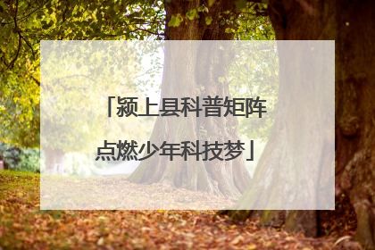颍上县科普矩阵点燃少年科技梦