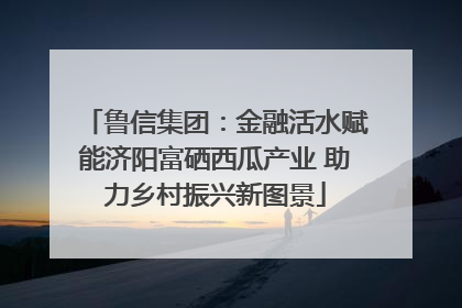 鲁信集团：金融活水赋能济阳富硒西瓜产业 助力乡村振兴新图景