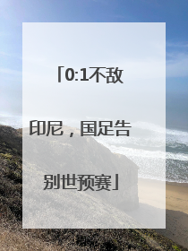0:1不敌印尼，国足告别世预赛