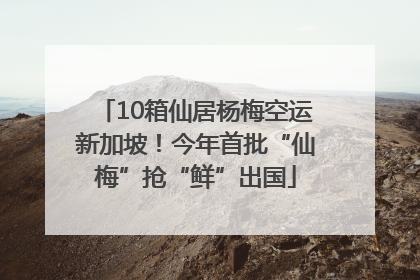10箱仙居杨梅空运新加坡！今年首批“仙梅”抢“鲜”出国