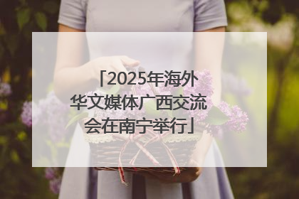 2025年海外华文媒体广西交流会在南宁举行