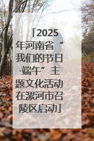 2025年河南省“我们的节日·端午”主题文化活动在漯河市召陵区启动