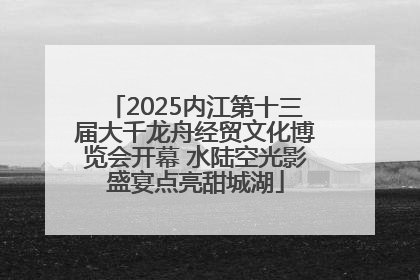 2025内江第十三届大千龙舟经贸文化博览会开幕 水陆空光影盛宴点亮甜城湖