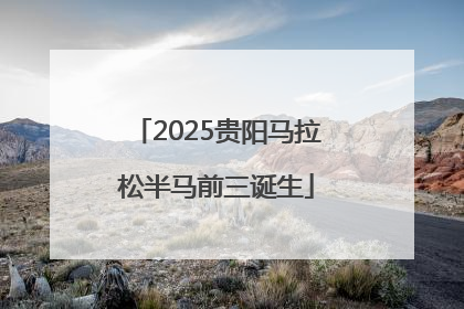 2025贵阳马拉松半马前三诞生