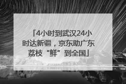 4小时到武汉24小时达新疆，京东助广东荔枝“鲜”到全国