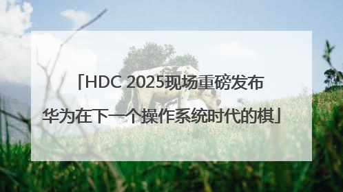 HDC 2025现场重磅发布华为在下一个操作系统时代的棋