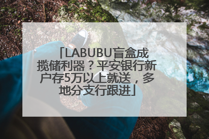 LABUBU盲盒成揽储利器？平安银行新户存5万以上就送，多地分支行跟进