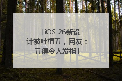 iOS 26新设计被吐槽丑，网友：丑得令人发指